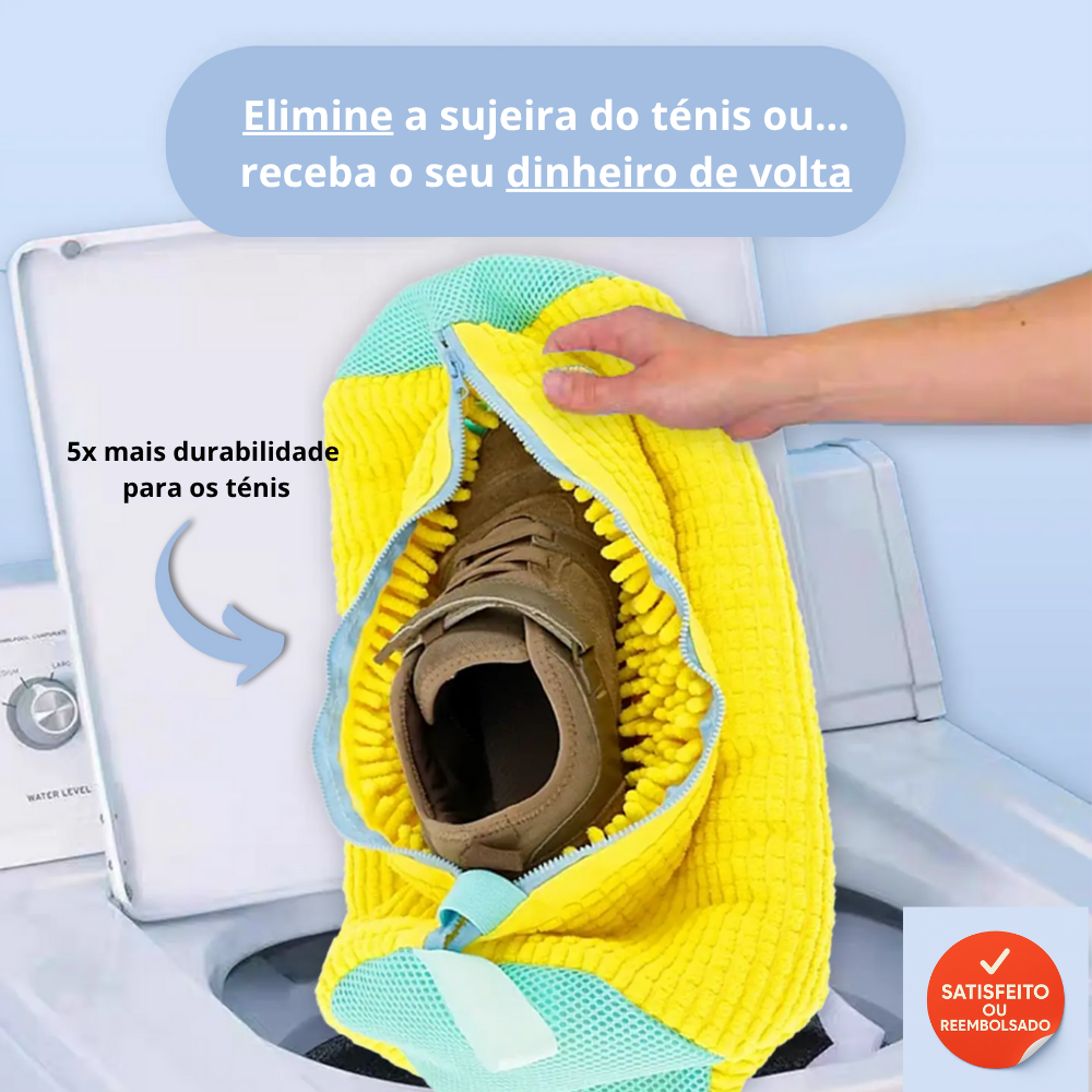 Saco de Lavagem com Microfibras – Limpeza Profunda para Ténis sem Danos