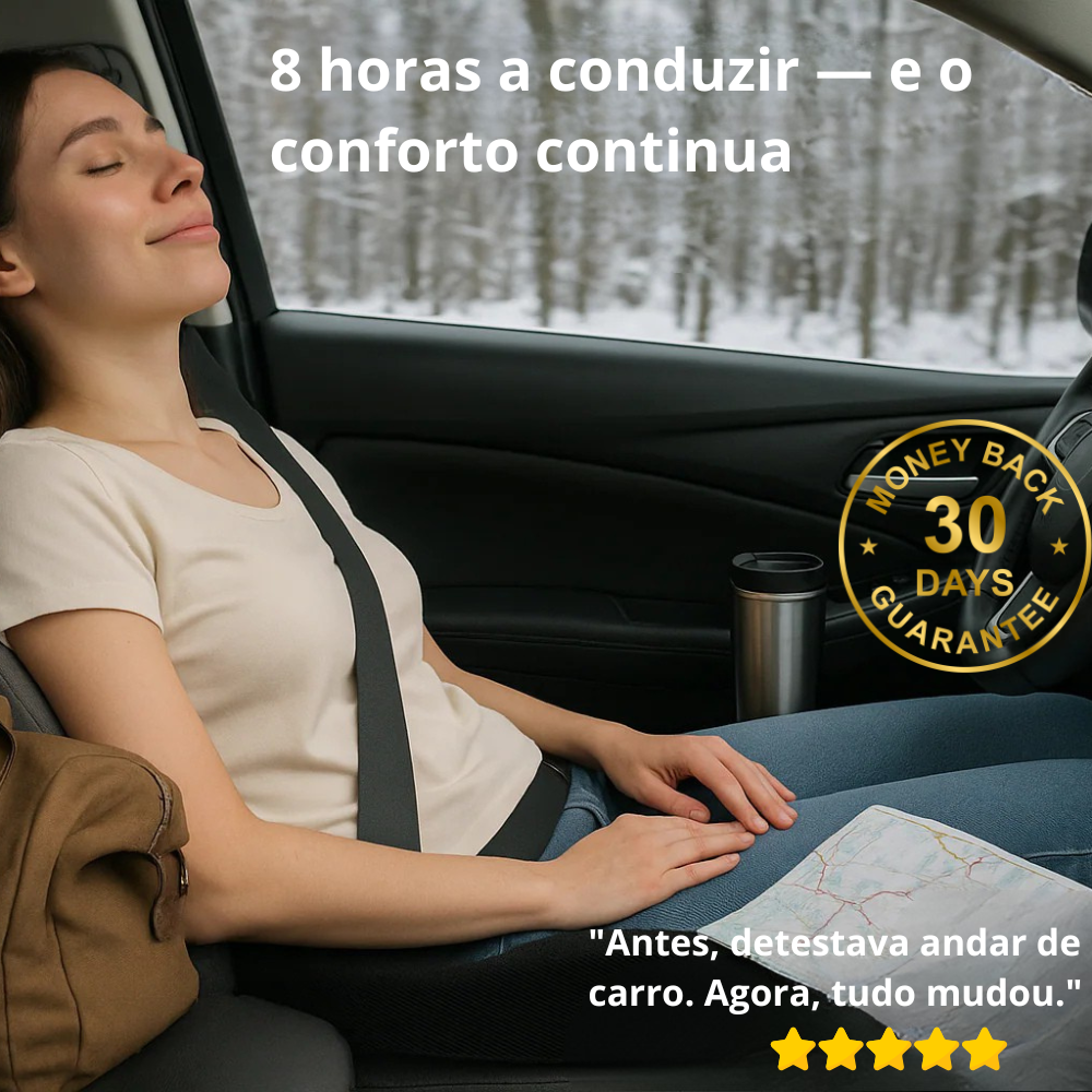 Novaalia™ Almofada Ergonómica com Espuma de Memória – Alívio da Dor Ciática e Lombar