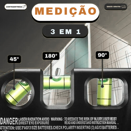 Medidor Laser 3 em 1