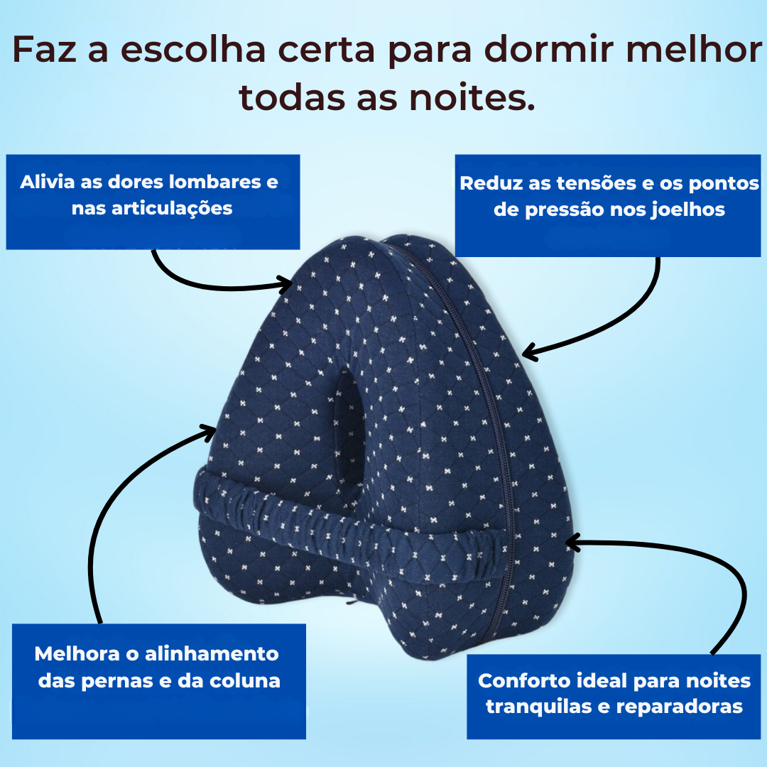 SleepLeg Pro® – Almofada Ergonómica para Alinhamento da Coluna